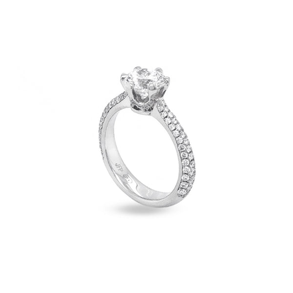 PLATINUM 1.59CT CENTO CUT DIAMOND RING (Image 3)