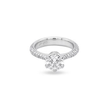 PLATINUM 1.59CT CENTO CUT DIAMOND RING