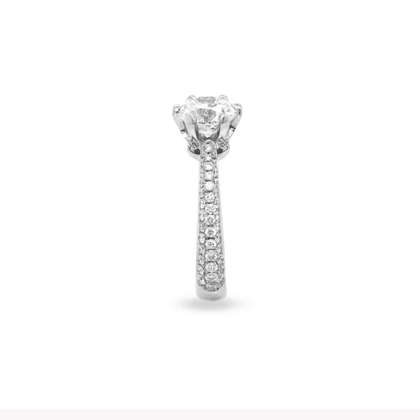 PLATINUM 1.59CT CENTO CUT DIAMOND RING (Image 4)