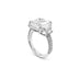 8.01CT ASSCHER CUT, TRAPEZOID AND ROUND BRILLIANT CUT DIAMOND RING IN PLATINUM (Thumbnail 5)