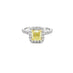 18CT YELLOW GOLD AND 18CT WHITE GOLD 1.69CT FANCY YELLOW DIAMOND AND WHITE DIAMOND RING (Thumbnail 2)