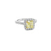 18CT YELLOW GOLD AND 18CT WHITE GOLD 1.69CT FANCY YELLOW DIAMOND AND WHITE DIAMOND RING (Thumbnail 3)