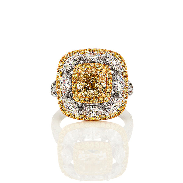 2.52CT YELLOW DIAMOND RING (Image 2)