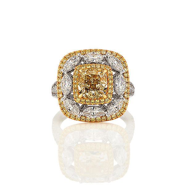 2.52CT YELLOW DIAMOND RING (Image 2)