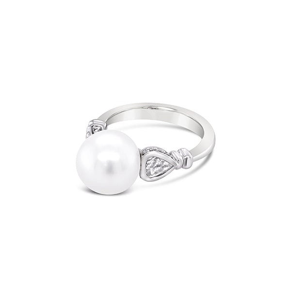 KAILIS 18CT WHITE GOLD 'BLACK ELIXIR' SOUTH SEA PEARL AND DIAMOND RING (Image 4)