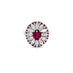 NEW ITALIAN ART 18CT WHITE GOLD RUBY AND DIAMOND DRESS RING (Thumbnail 2)