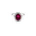 NEW ITALIAN ART 18CT WHITE GOLD BURMESE RUBY AND DIAMOND DRESS RING (Thumbnail 2)