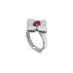 ROBERTO COIN 'PRINCESS FLOWER' 18CT WHITE GOLD RUBY AND DIAMOND RING (Thumbnail 3)