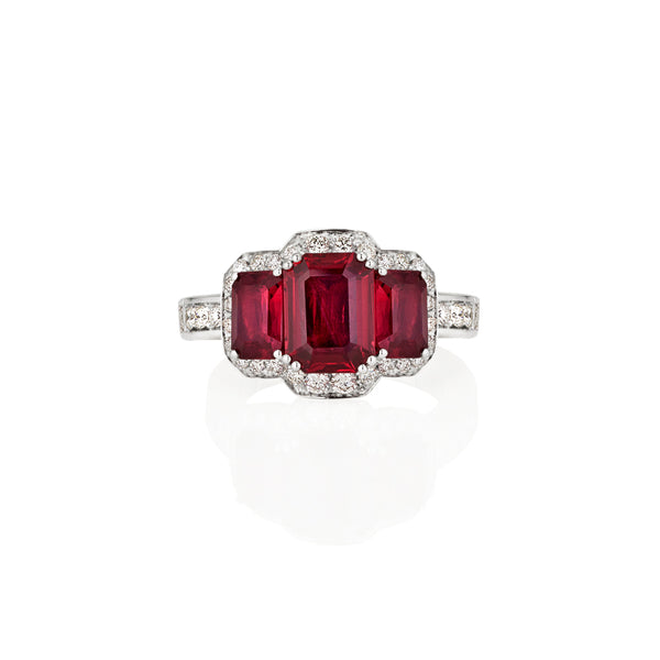 PICCHIOTTI 'XPANDABLE' RUBY AND DIAMOND RING (Image 1)