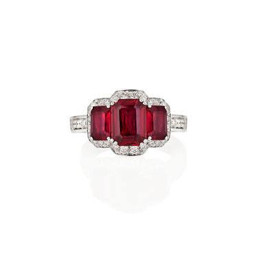 PICCHIOTTI 'XPANDABLE' RUBY AND DIAMOND RING