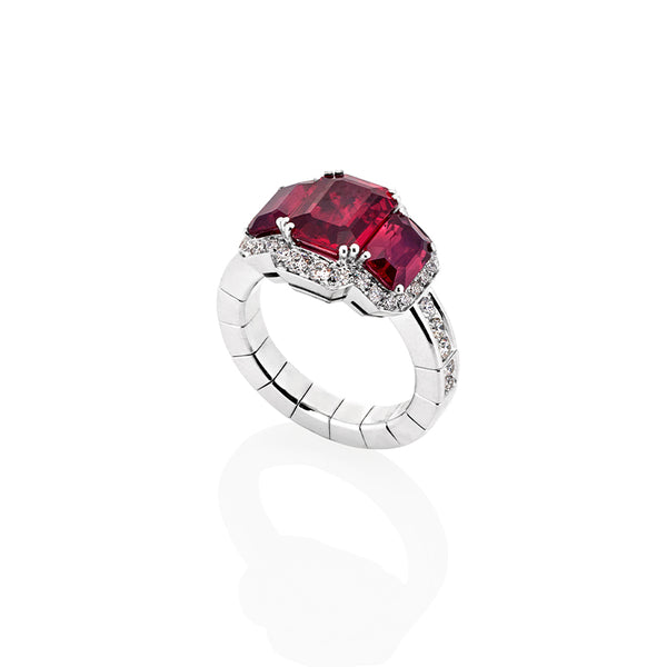 PICCHIOTTI 'XPANDABLE' RUBY AND DIAMOND RING (Image 2)