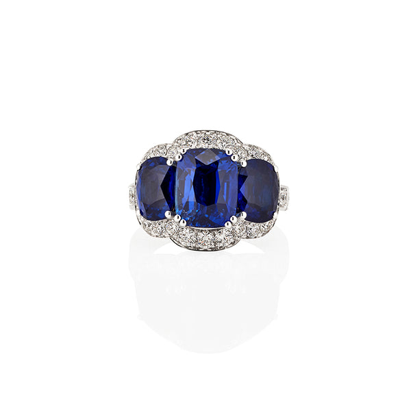 PICCHIOTTI 'XPANDABLE' CEYLON SAPPHIRE AND DIAMOND RING (Image 1)