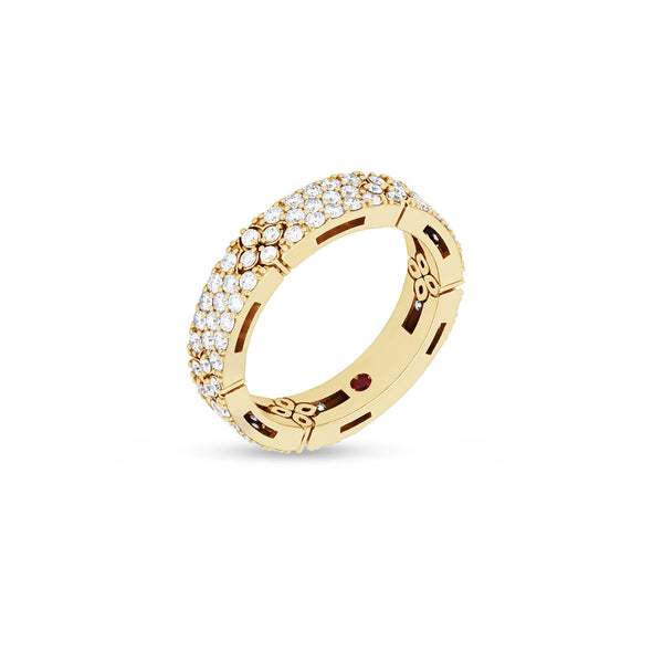 "LOVE IN VERONA" 18ct ROSE GOLD & ROUND BRILLIANT CUT DIAMOND RING SIZE 13 (Image 2)