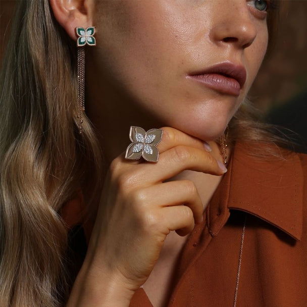 Roberto coin 2025 flower earrings