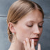 ROBERTO COIN PRINCESS FLOWER 18CT ROSE & WHITE GOLD DIAMOND HOOP EARRINGS (Thumbnail 2)