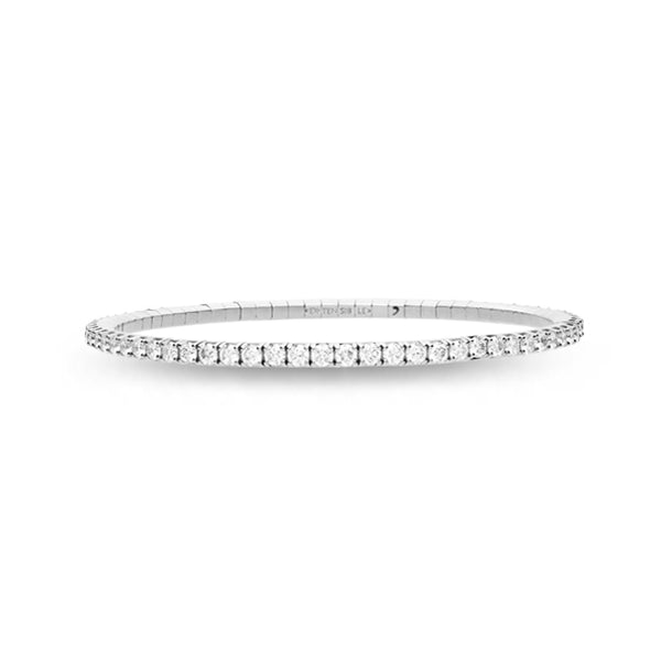 DEMEGLIO 18CT WHITE GOLD 'EXTENSIBLE' DIAMOND TENNIS BRACELET (Image 1)