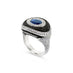 SAPPHIRE, BLACK AND WHITE DIAMOND DRESS RING (Thumbnail 3)