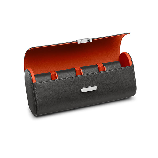 POCHETTE 4 WATCH CASE - GREY AND ORANGE (Image 1)