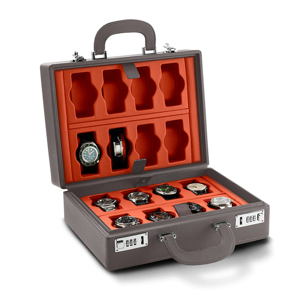 VALIGETTA 16 WATCH CASE - GREY AND ORANGE (Image 1)