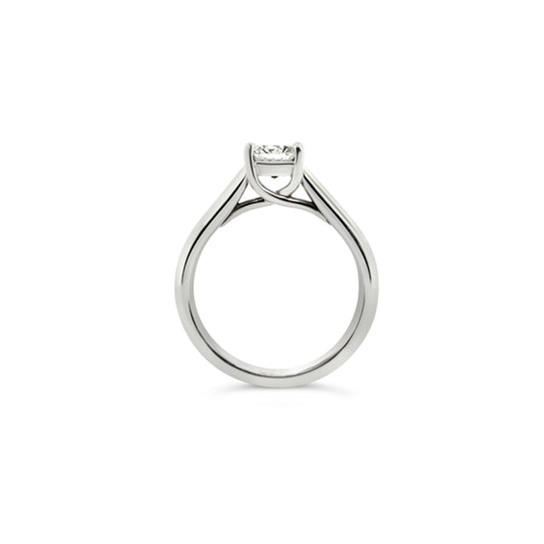 PLATINUM 0.76CT 'ASSCHER CUT' DIAMOND ENGAGEMENT RING (Image 2)