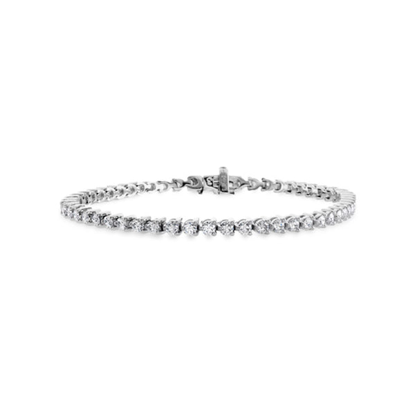 HEARTS ON FIRE TEMPTATION THREE-PRONG DIAMOND LINE BRACELET (Image 1)