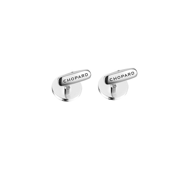 CHOPARD 'WINGS TOURBILLON' STAINLESS STEEL AND ONYX CUFFLINKS (Image 2)