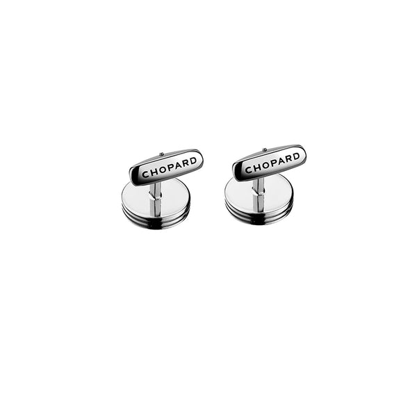 CHOPARD 'L.U.C.' RUCHE DECOR PALLADIUM FINISH CUFFLINKS (Image 2)