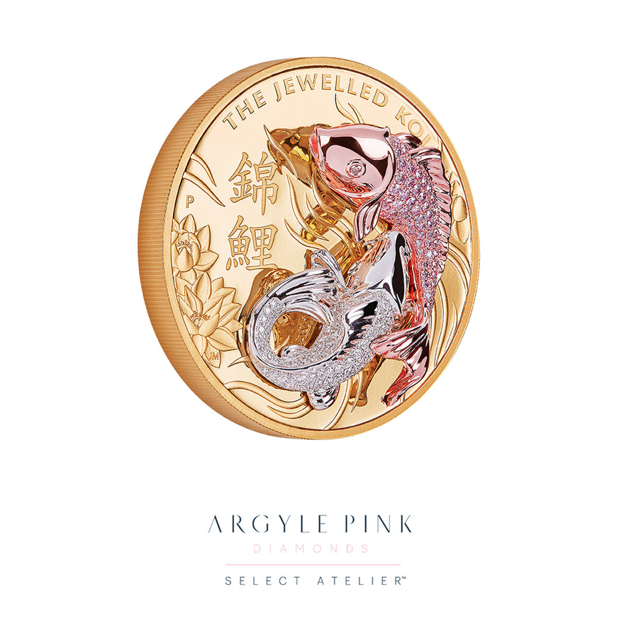 ARGYLE PINK DIAMOND 'JEWELLED KOI' LIMITED EDITION COIN - APRIL 2022 NEWS