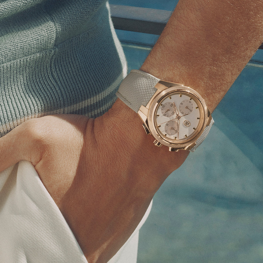 PARMIGIANI FLEURIER NEW TONDA PF SPORT CHRONOGRAPH ROSE GOLD SANDSTONE - AUGUST 2025 NEWS