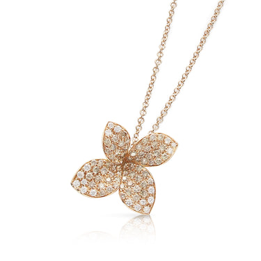 PASQUALE BRUNI 'PETIT GARDEN' 18CT ROSE GOLD WHITE AND CHAMPAGNE DIAMOND NECKLACE