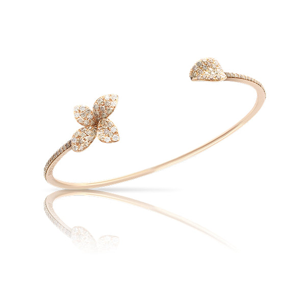 PASQUALE BRUNI 'PETIT GARDEN' 18CT ROSE GOLD WHITE AND CHAMPAGNE DIAMOND BRACELET (Image 1)