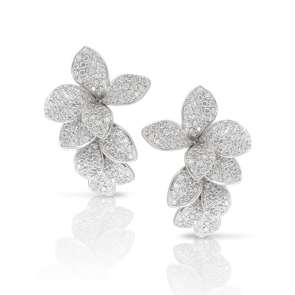 PASQUALE BRUNI 'PETIT GARDEN' 18CT WHITE GOLD EARRINGS WITH DIAMONDS (Image 1)