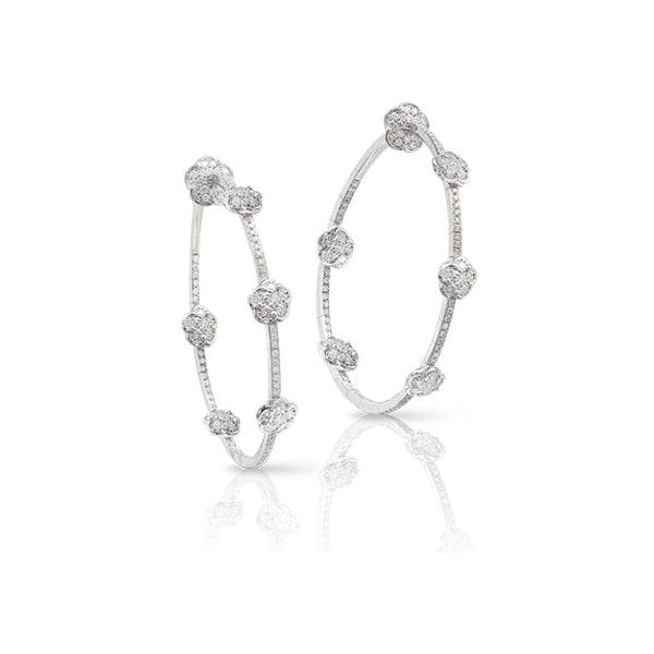 PASQUALE BRUNI 'FIGLIA DEI FIORI' 18CT WHITE GOLD DIAMOND EARRINGS (Image 1)