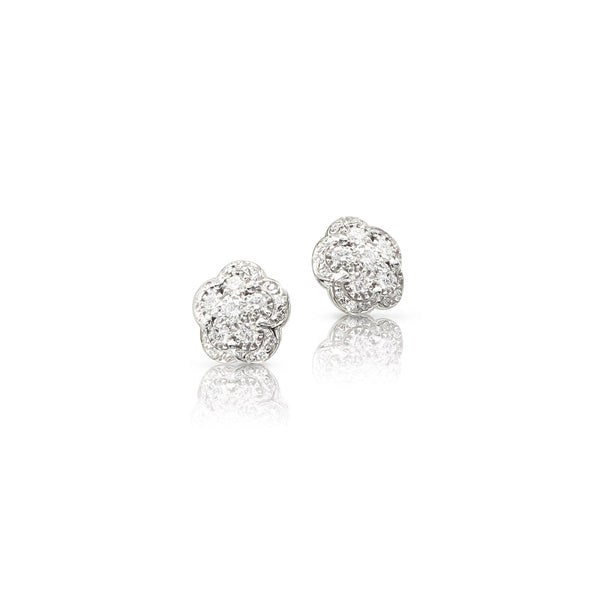 FIGLIA DEI FIORI 18CT WHITE GOLD AND DIAMOND EARRINGS (Image 1)