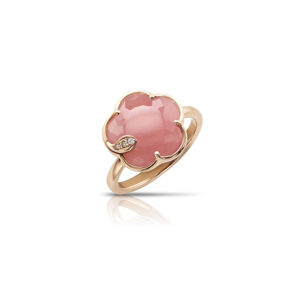 PASQUALE BRUNI PETIT JOLI PINK CHALCEDONY AND CHAMPAGNE DIAMOND RING (Image 1)