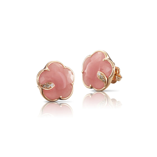 PASQUALE BRUNI TON JOLI PINK CHALCEDONY AND DIAMOND EARRINGS (Image 1)