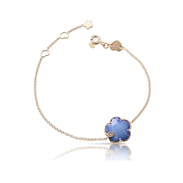 PASQUALE BRUNI 'TON JOLIE' 18CT ROSE GOLD BLUE MOON WHITE AND CHAMPAGNE DIAMOND BRACELET (Image 1)