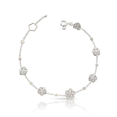 FIGLIA DEI FIORI 18CT WHITE GOLD AND DIAMONDS BRACELET