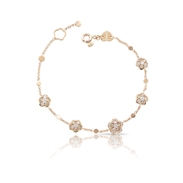 PASQUALE BRUNI 'FIGLIA DEI FIORI' 18CT ROSE GOLD WHITE AND CHAMPAGNE DIAMOND BRACELET (Image 1)