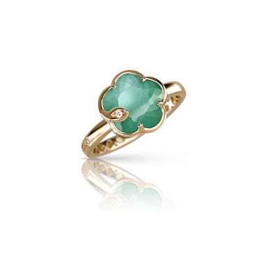 PASQUALE BRUNI PETIT JOLIE LUNAR GARDEN GEM 18ct ROSE GOLD & DIAMOND RING