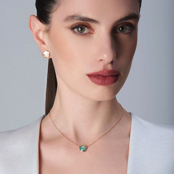 PASQUALE BRUNI PETIT JOLIE 18ct ROSE GOLD LUNAR GARDEN GEM & DIAMOND NECKLACE (Image 2)
