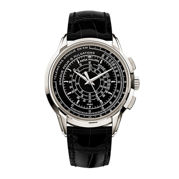 PRE-LOVED PATEK PHILIPPE 175TH ANNIVERSARY PLATINUM MULTI-SCALE CHRONOGRAPH 5975P-001, LIMITED EDITION OF 100 (Image 1)