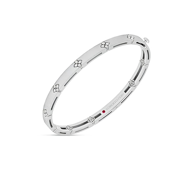 ROBERTO COIN 'LOVE IN VERONA' 18CT WHITE GOLD AND DIAMOND BANGLE (Image 2)