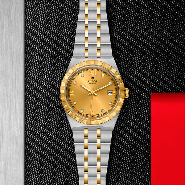 TUDOR ROYAL DATE STEEL & YELLOW GOLD 38MM (Image 2)