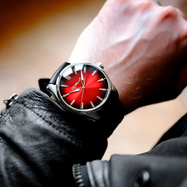 H. MOSER & CIE. PIONEER CENTRE SECONDS SWISS MAD RED (Image 4)