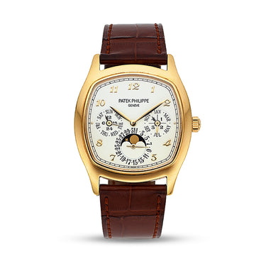 PRE-LOVED PATEK PHILIPPE YELLOW GOLD PERPETUAL CALENDAR ON STRAP