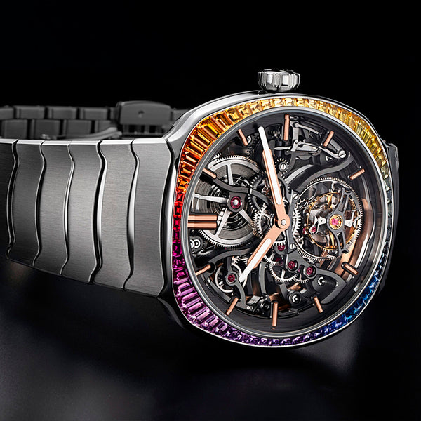 H. MOSER & CIE. STREAMLINER TOURBILLON SKELETON RAINBOW (Image 4)