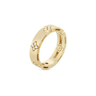 ROBERTO COIN LOVE IN VERONA 18CT YELLOW GOLD & DIAMOND RING