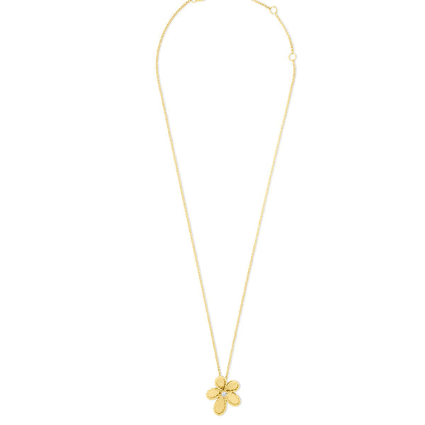 ROBERTO COIN JASMINE 18CT YELLOW GOLD NECKLACE (Image 1)
