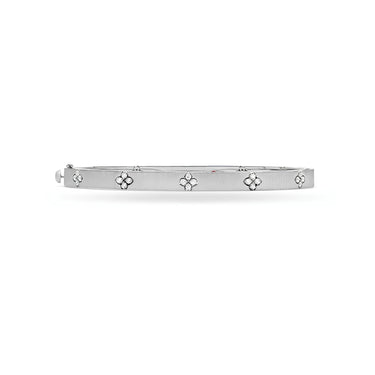 ROBERTO COIN 'LOVE IN VERONA' 18CT WHITE GOLD AND DIAMOND BANGLE